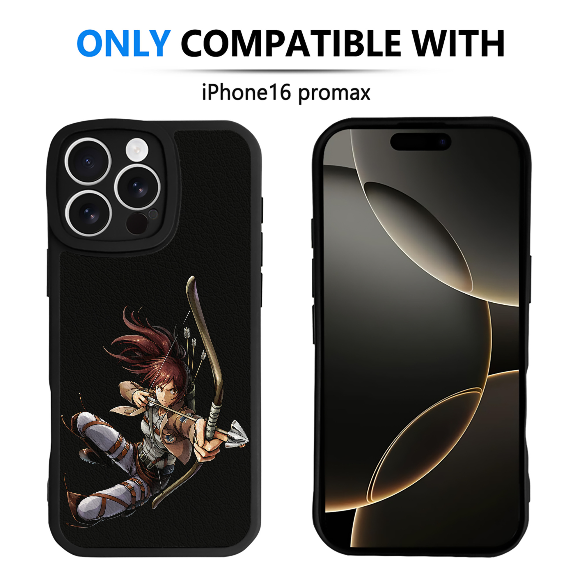（画像用） 進撃の巨人 サシャ·ブラウス Attack on Titan Sasha Blaus 【iPhone 16シリーズ対応】シリコンスマホケース（レザー調） 材質：シリコン